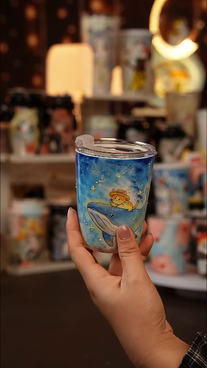 (玉泥）景德镇手工手绘文创陶瓷杯