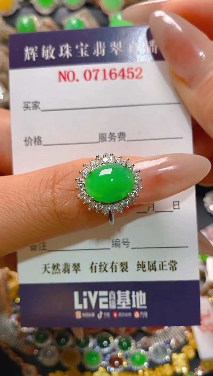 【闪购商品】翡翠耳饰银S925镶嵌天然A货翡翠1