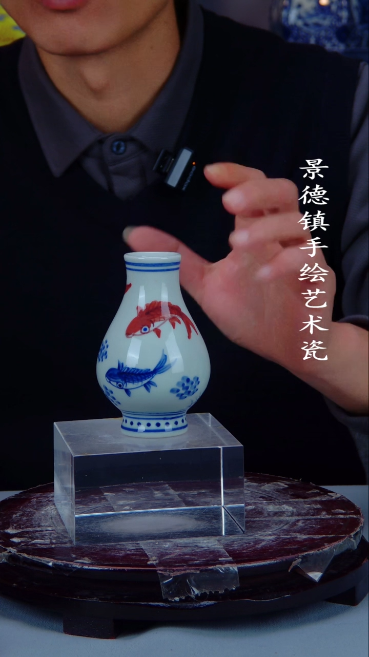 摆件陶瓷景德镇手工手绘陶瓷摆件7