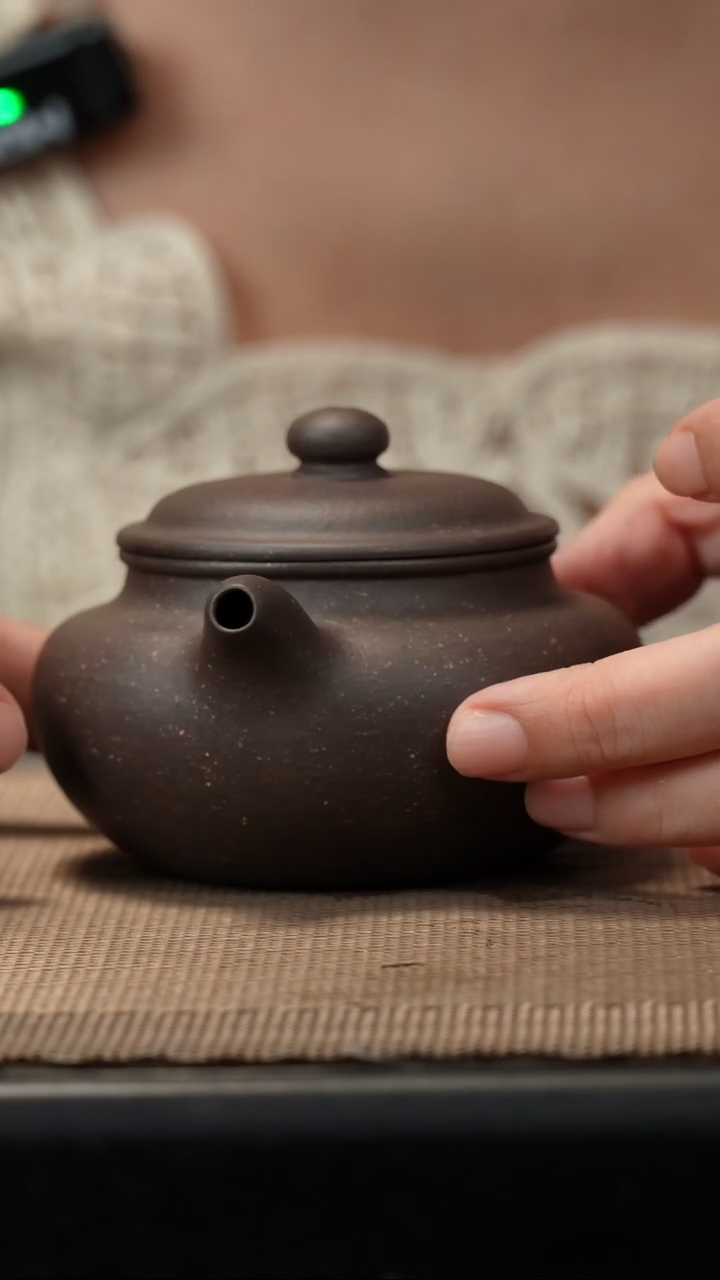 茶壶紫砂天青仿古170c微晃