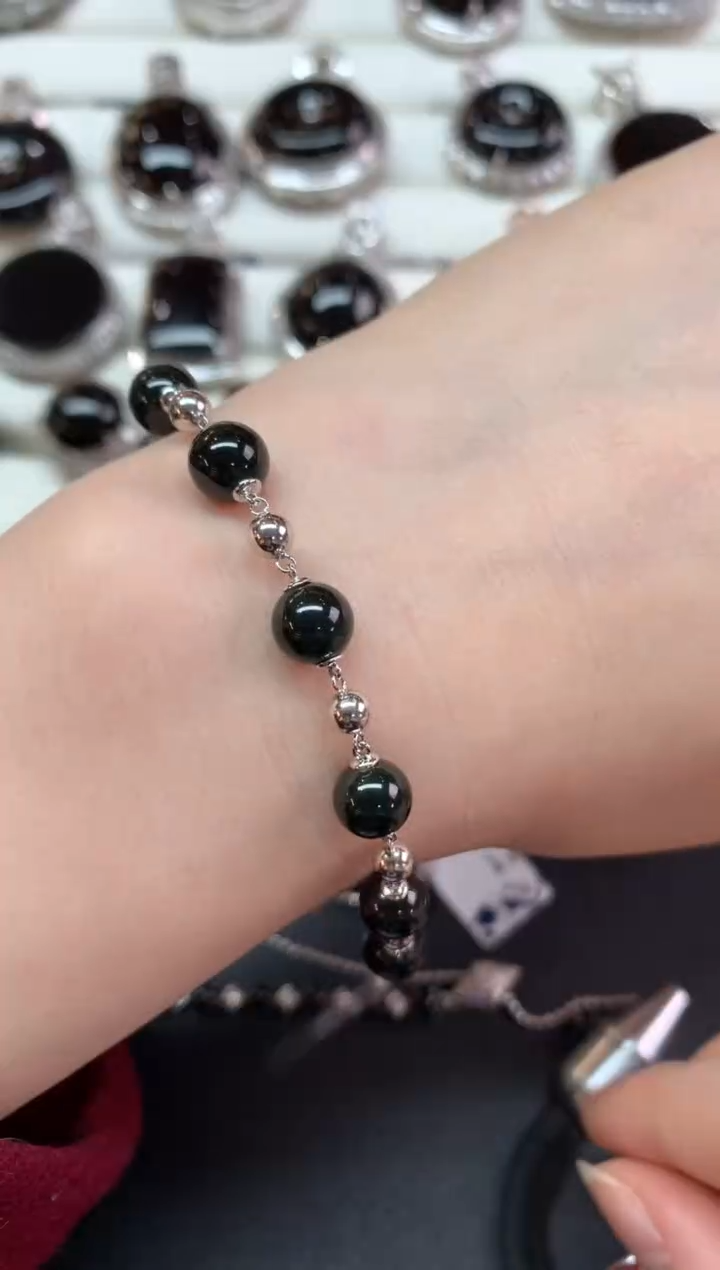 【闪购商品】翡翠手链18K金镶嵌Z530|9800