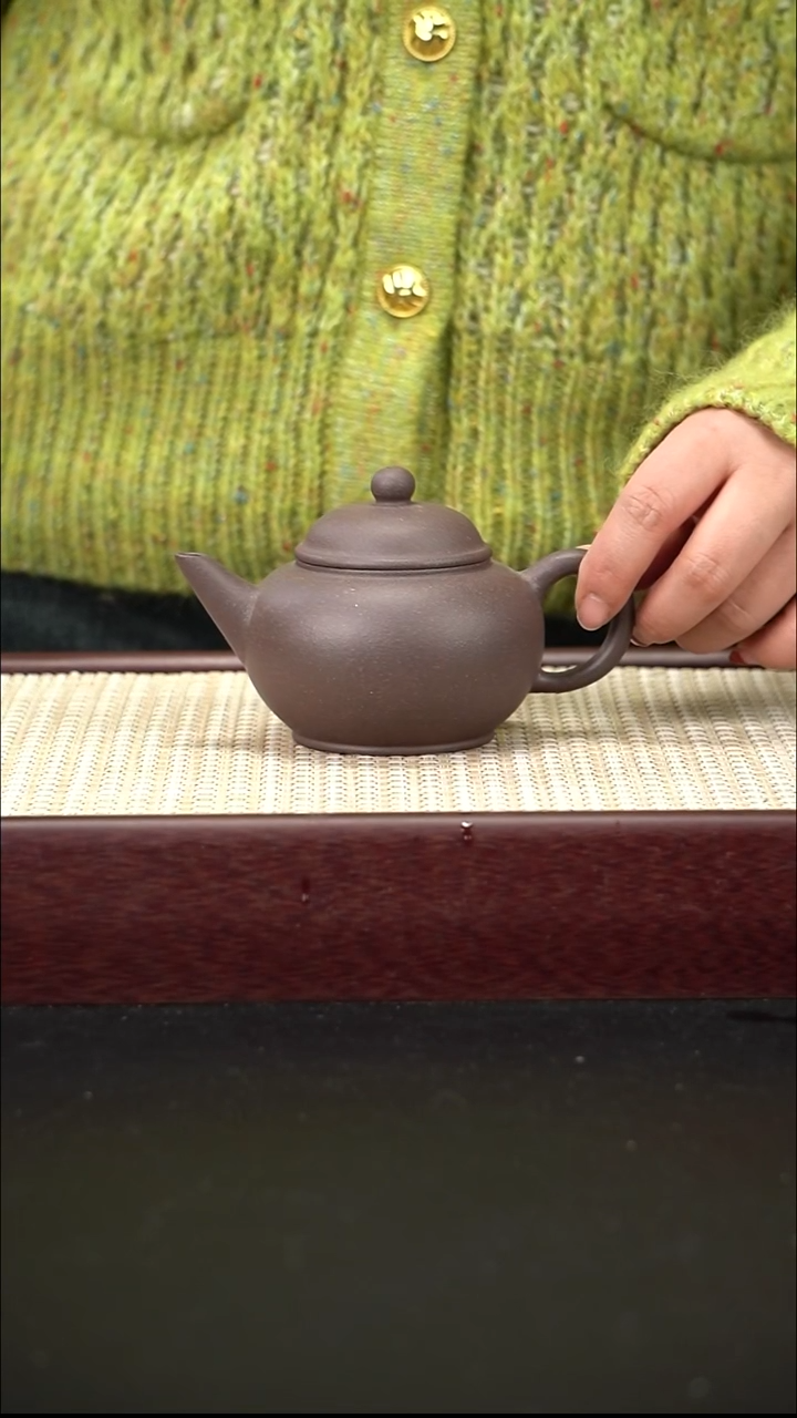 茶壶紫砂天青 水平
