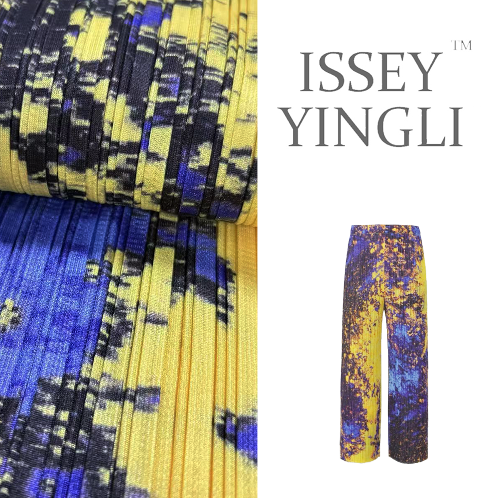 莉褶高端褶皱女士新款直筒JF685裤星空紫时尚百搭显瘦裤子2716