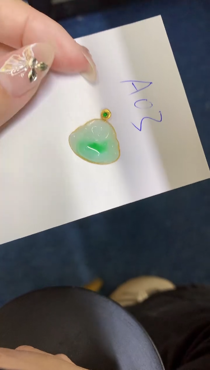 【闪购商品】翡翠颈饰18K金镶嵌0000000000