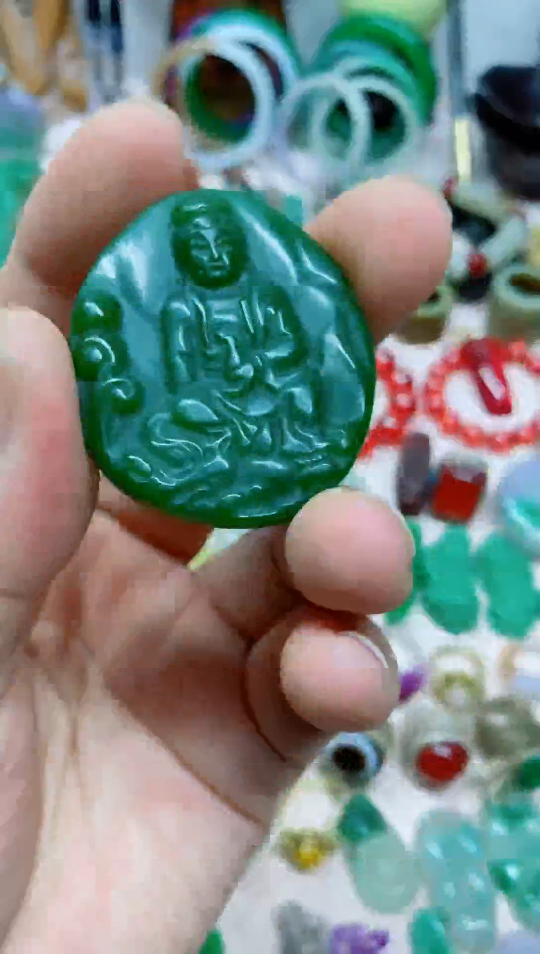 白玉菩提手串直播间的实时画面