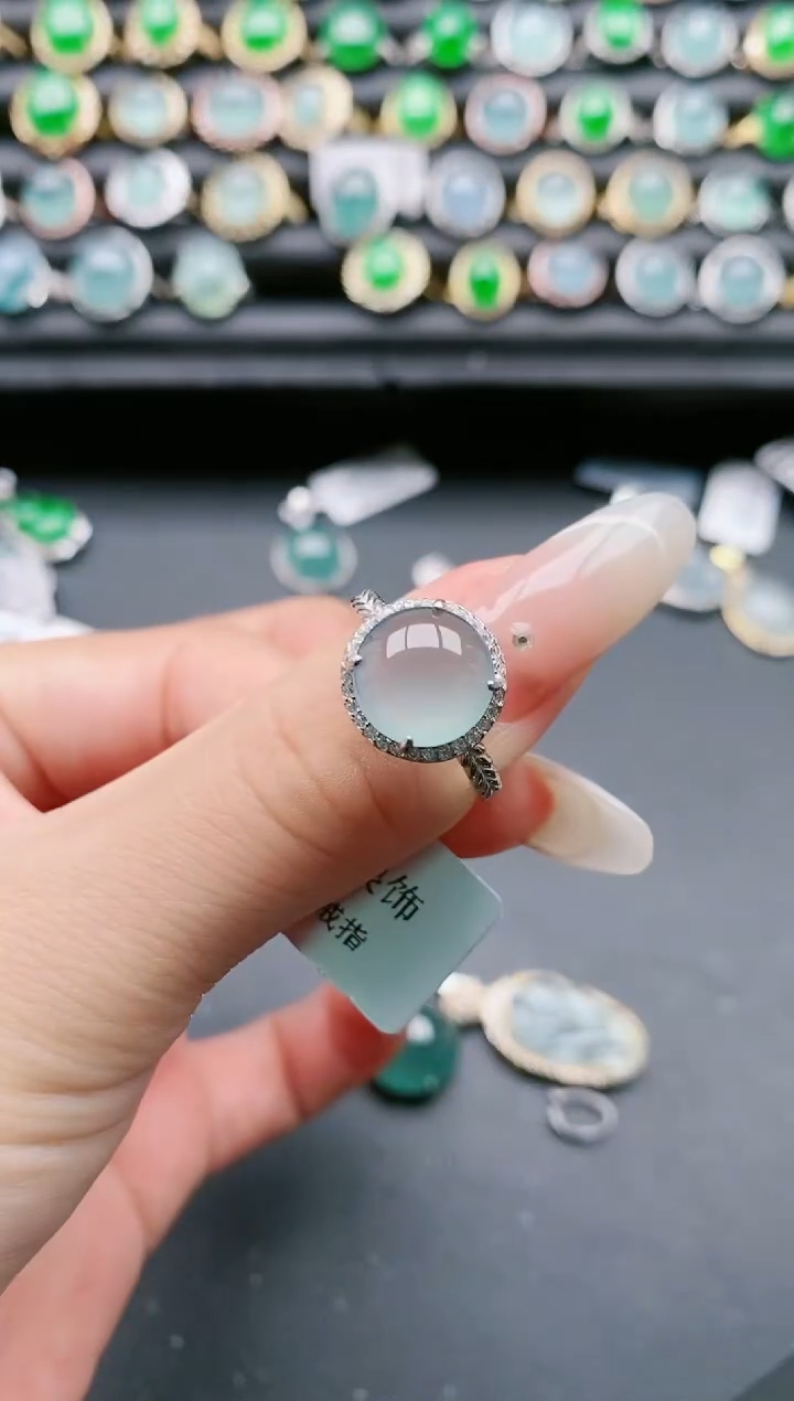 【闪购商品】翡翠戒指银S925镶嵌11111111