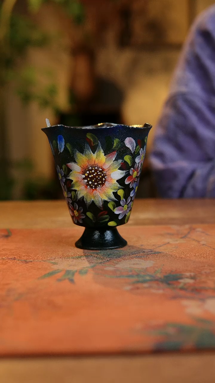 【闪购商品】瓷片1946景德镇手工手绘釉下彩高温瓷