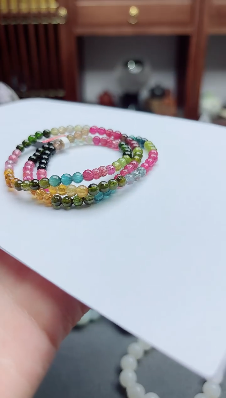 手串未镶嵌碧玺碧玺长串QM