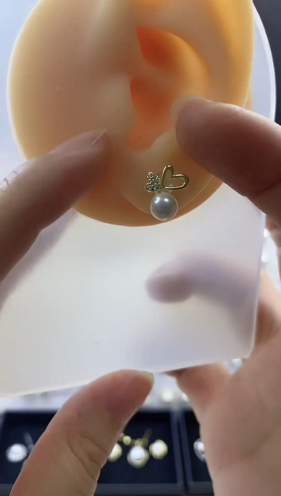 合金耳饰淡水珍珠18