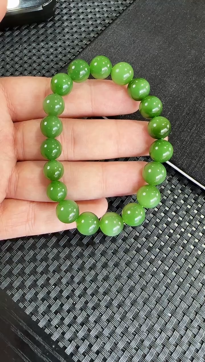 【闪购商品】和田玉（碧玉）手串未镶嵌约10mm 多样性发一