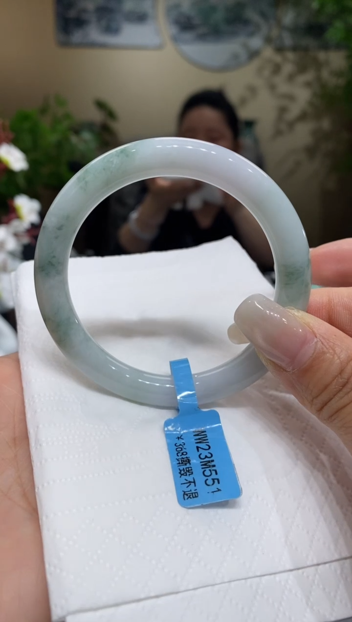 翡翠未镶嵌手镯翡翠54-55