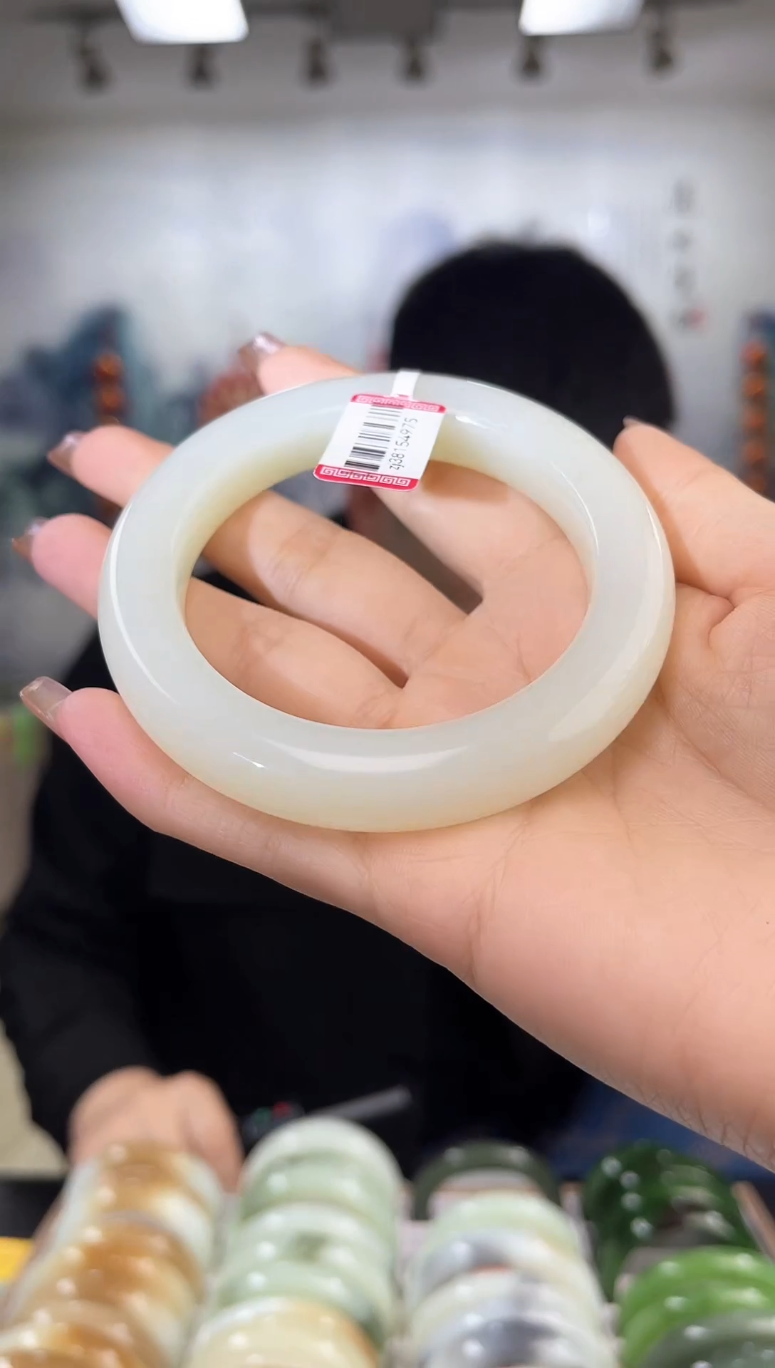 【闪购商品】和田玉手镯未镶嵌59圈口4975