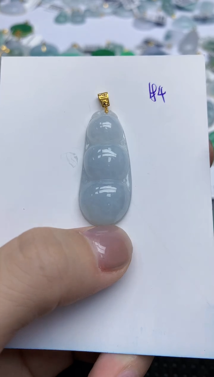 【闪购商品】翡翠颈饰18K金镶嵌天然翡翠A货