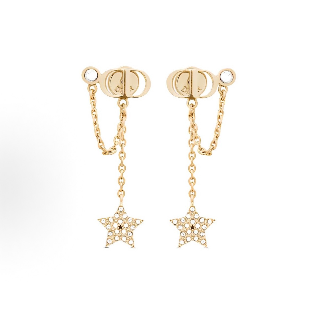 未使用 DIOR/迪奥 CD星星吊链 耳饰