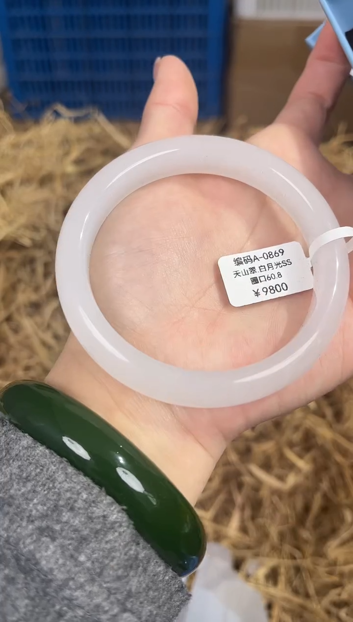 未镶嵌手镯石英质玉编码A0869