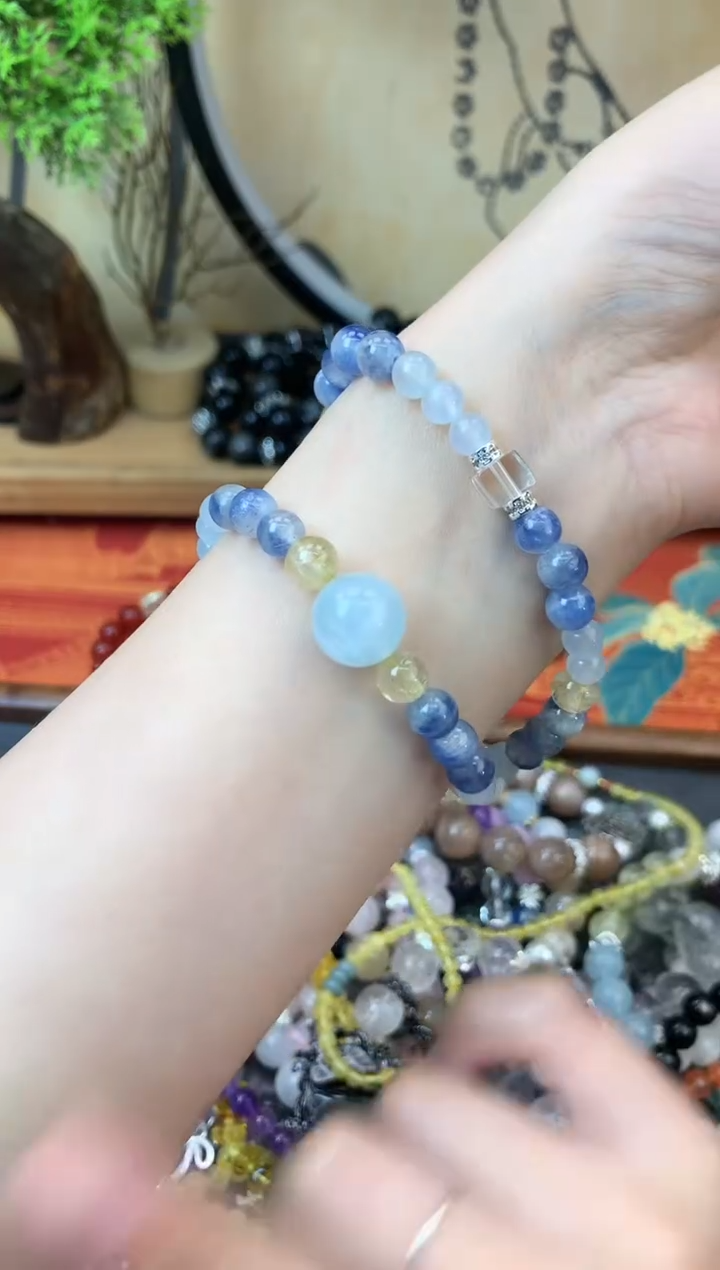 【闪购商品】蓝晶石手串未镶嵌1306