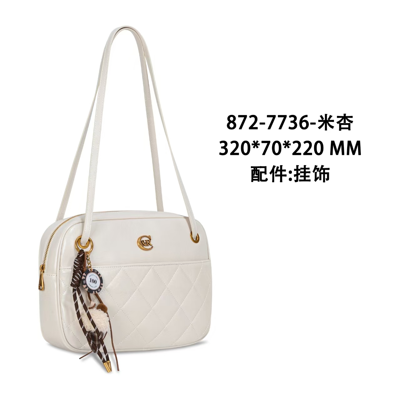 VAZSLVE/原创设计GQ-7736-米杏 秋冬新款轻奢小包