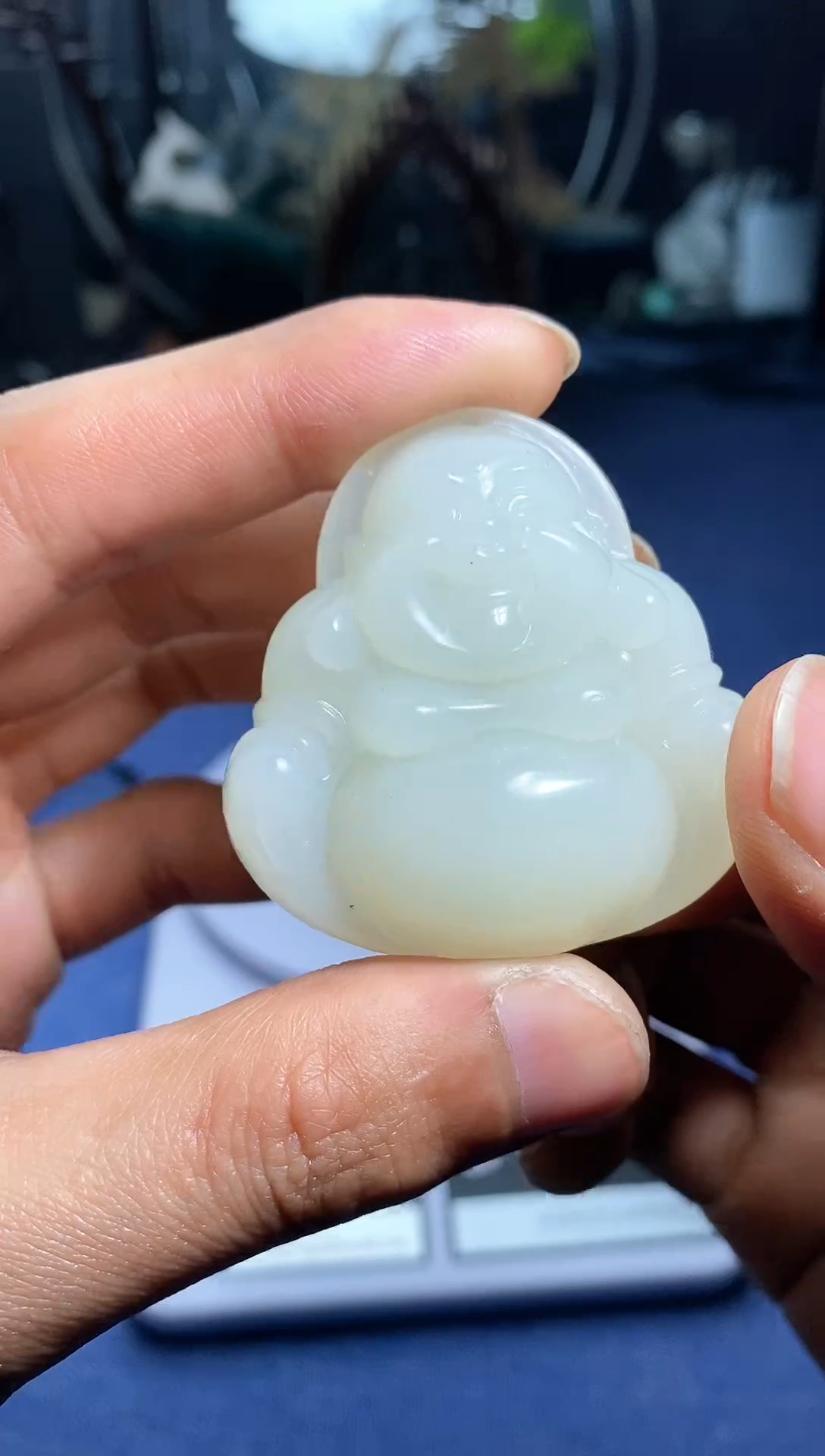 【闪购商品】和田玉颈饰未镶嵌白佛公吊坠