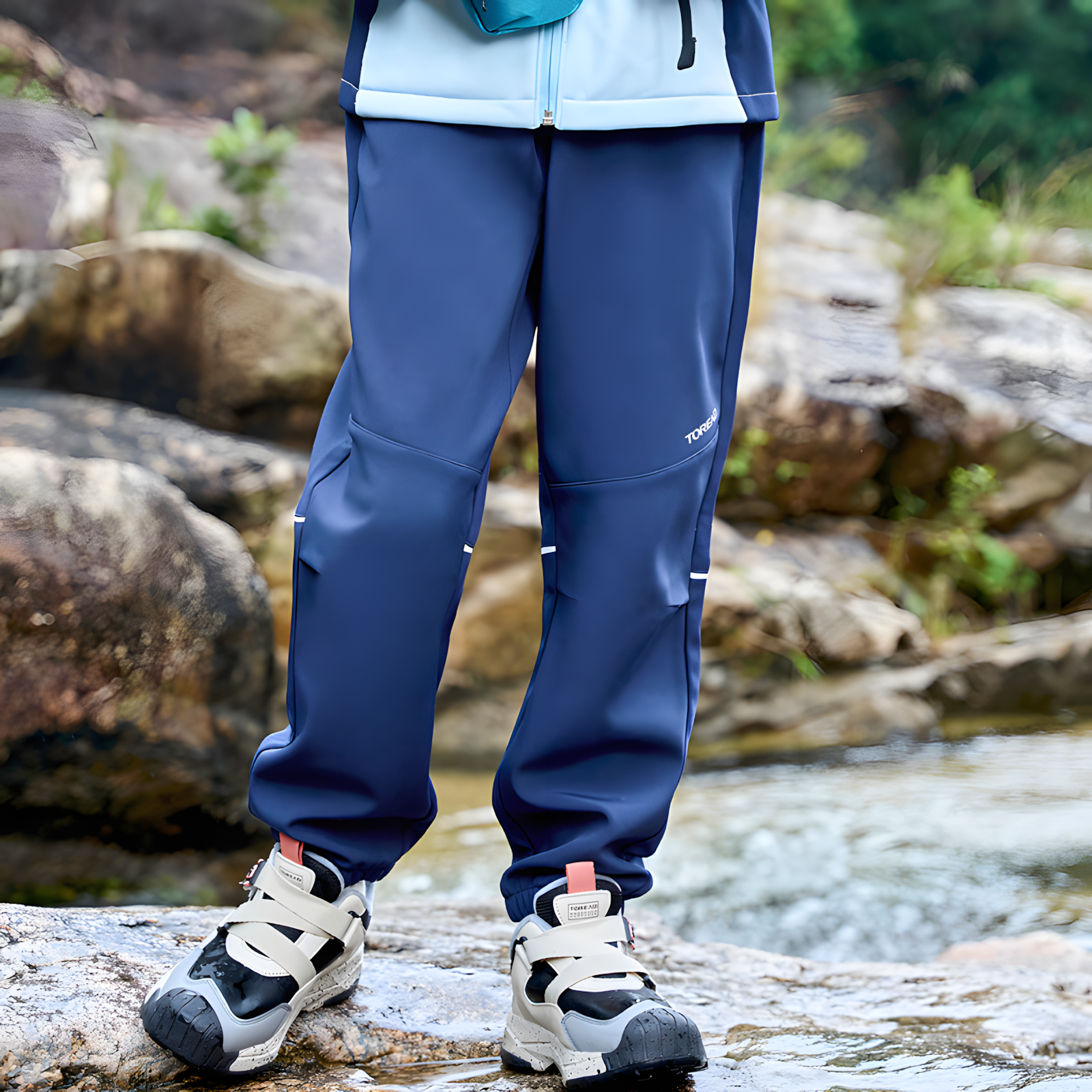 TOREAD/探路者新款男女童秋季防泼水防风透气运动户外长裤