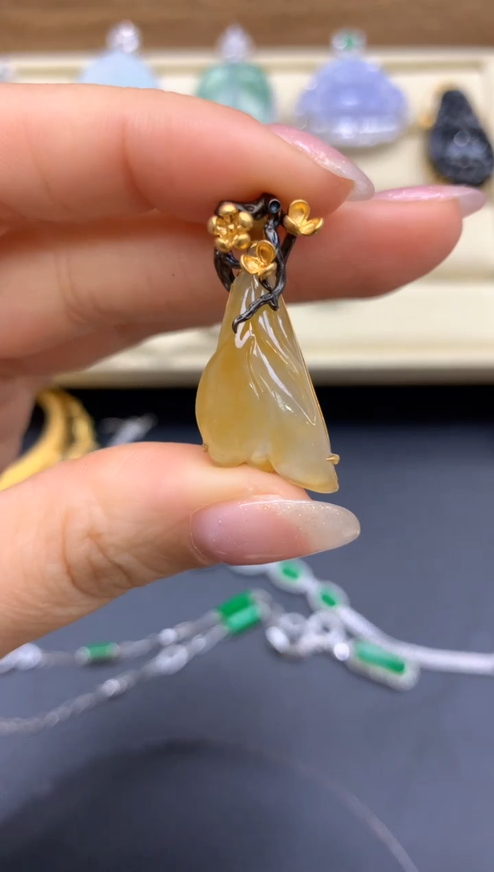 【闪购商品】翡翠颈饰18K金镶嵌126-中国好珍宝