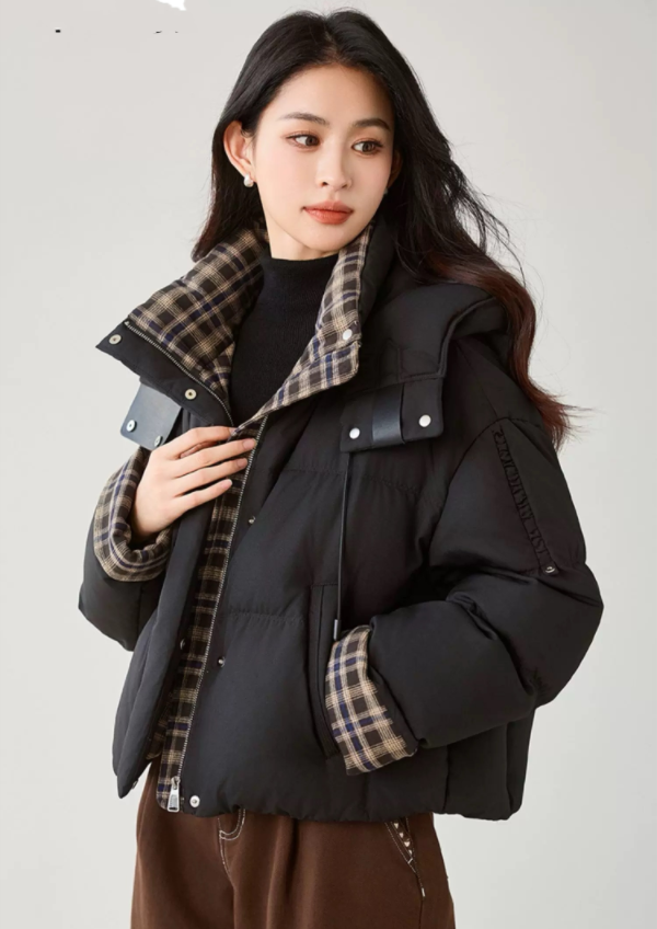 冬季保暖长袖加厚宽松短款休闲羽绒服Y771
