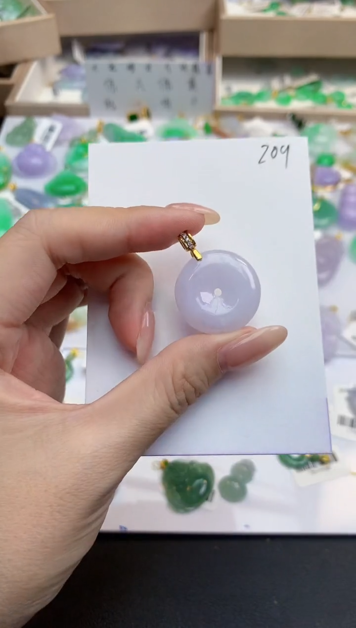 颈饰未镶嵌翡翠天然缅甸A货翡翠