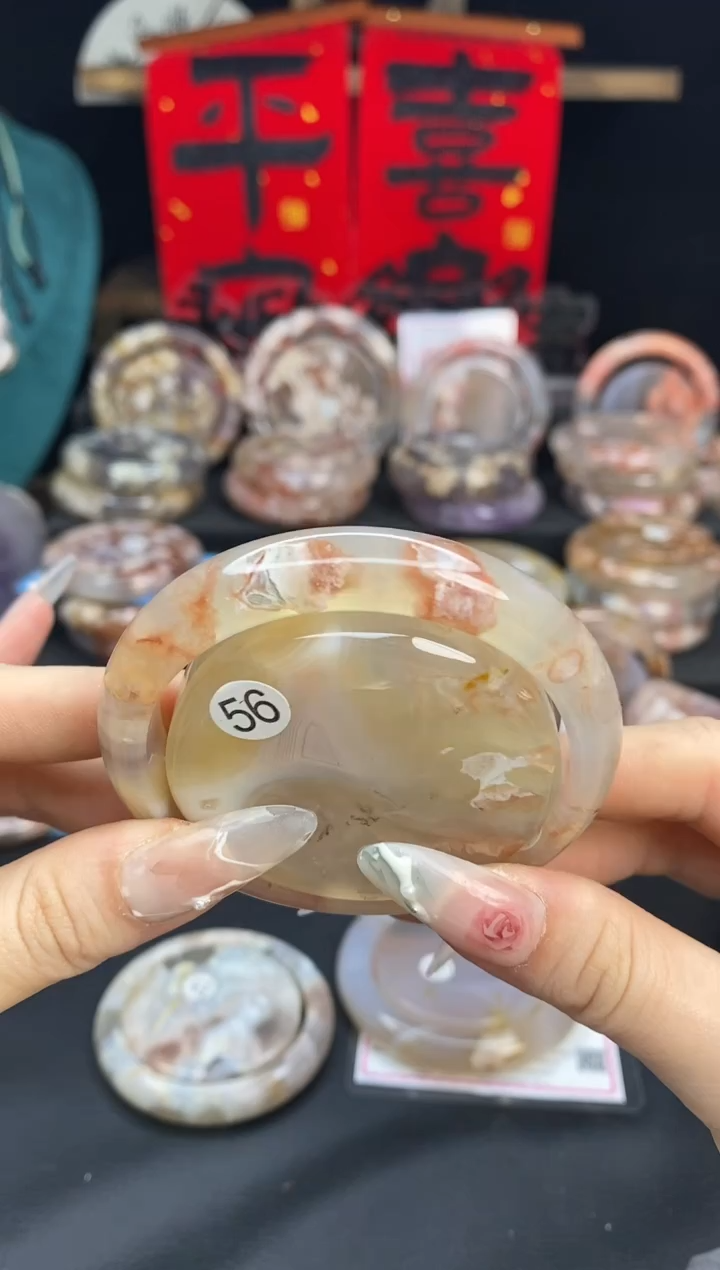 【闪购商品】石英质玉手镯（圆镯）未镶嵌56.4