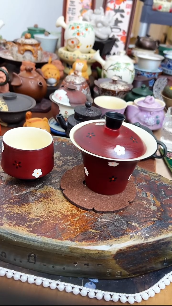   【茶瓷物语】盖碗配杯子