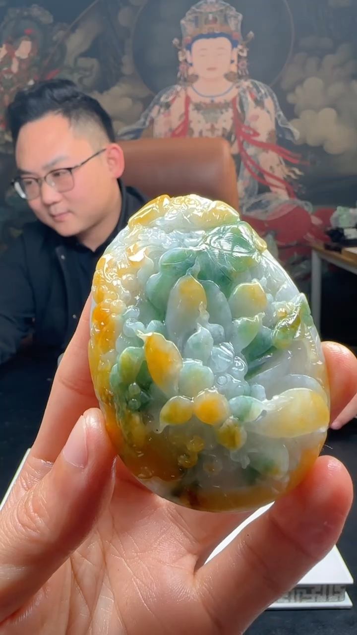 【闪购商品】定制翡翠未镶嵌L-@@QJXC113151