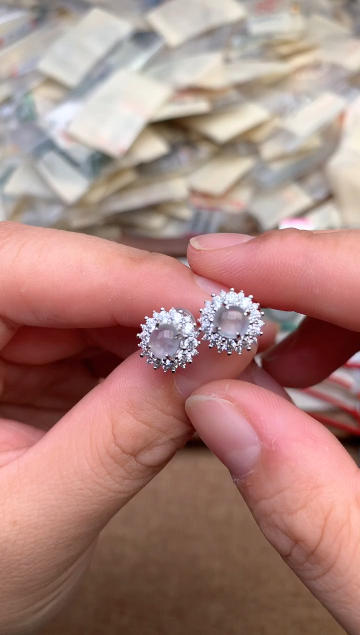 银S925镶嵌挂件翡翠一