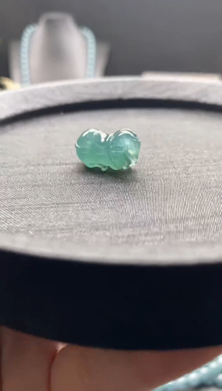 未镶嵌手链翡翠散珠卡21MM雕刻珠