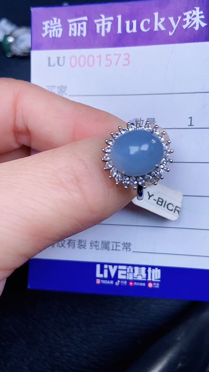 颈饰银S925镶嵌翡翠1573