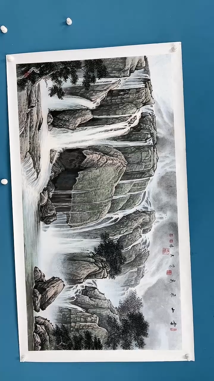 【闪购商品】国画2.26-甄选-王夫怀-六尺整红原90