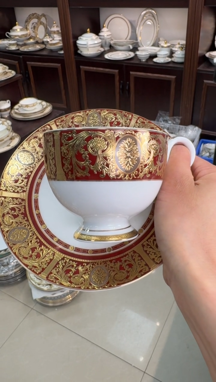 【闪购商品】瓷片咖啡杯碟福利款微瑕