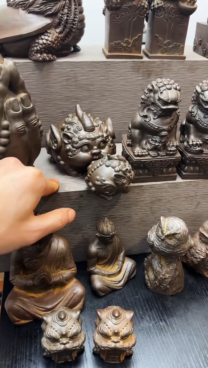 铁ℒ****?实心铁艺摆件~~小貔貅（锈色）