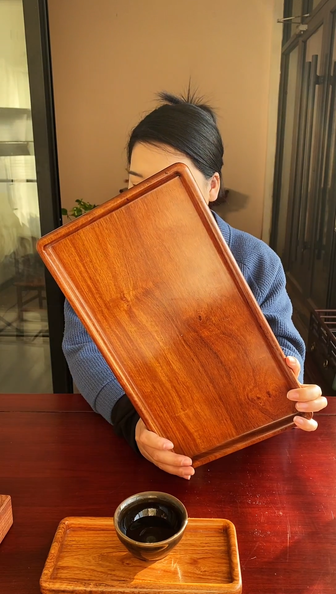 缅甸花梨（花梨木类）多功能盘大号整木直挖