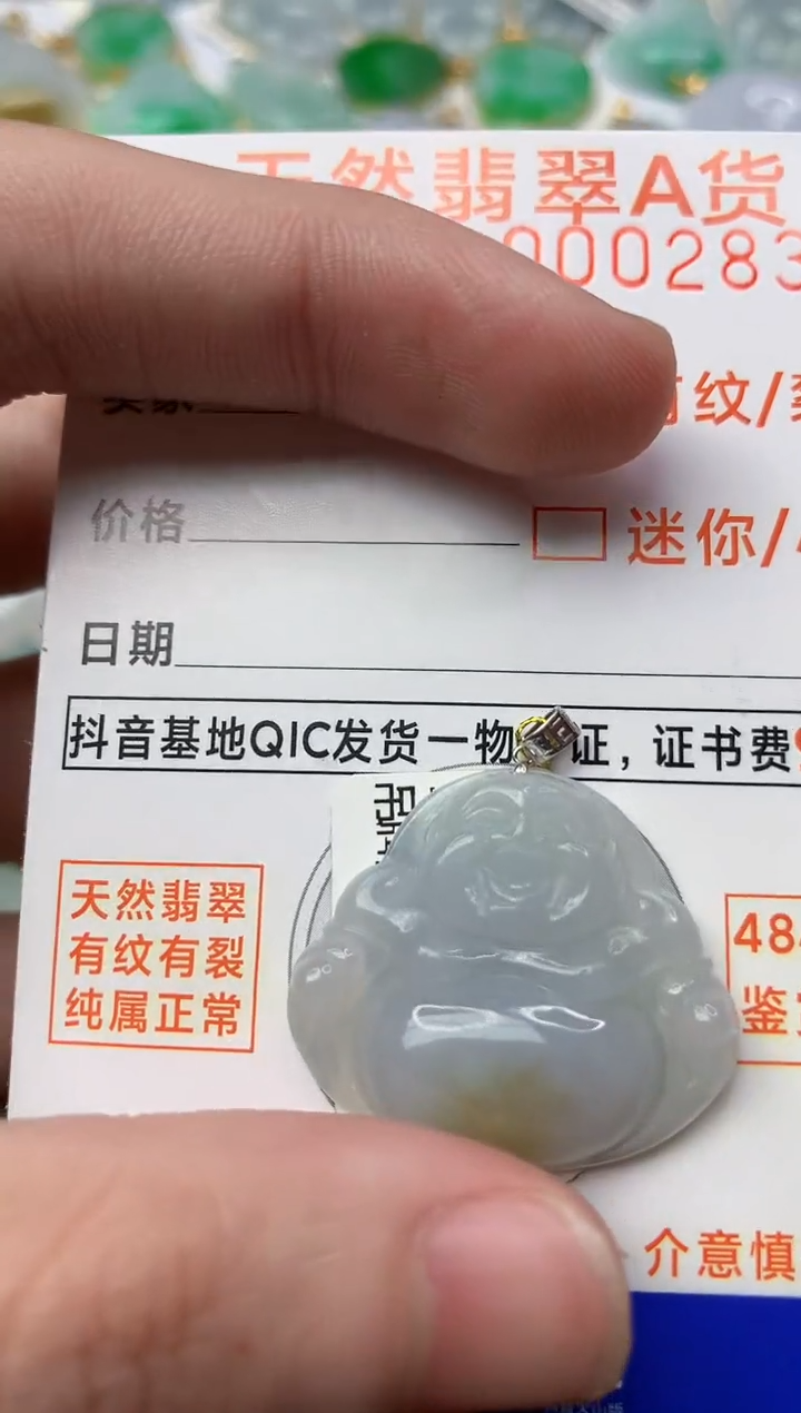 【闪购商品】翡翠颈饰18K金镶嵌5.............