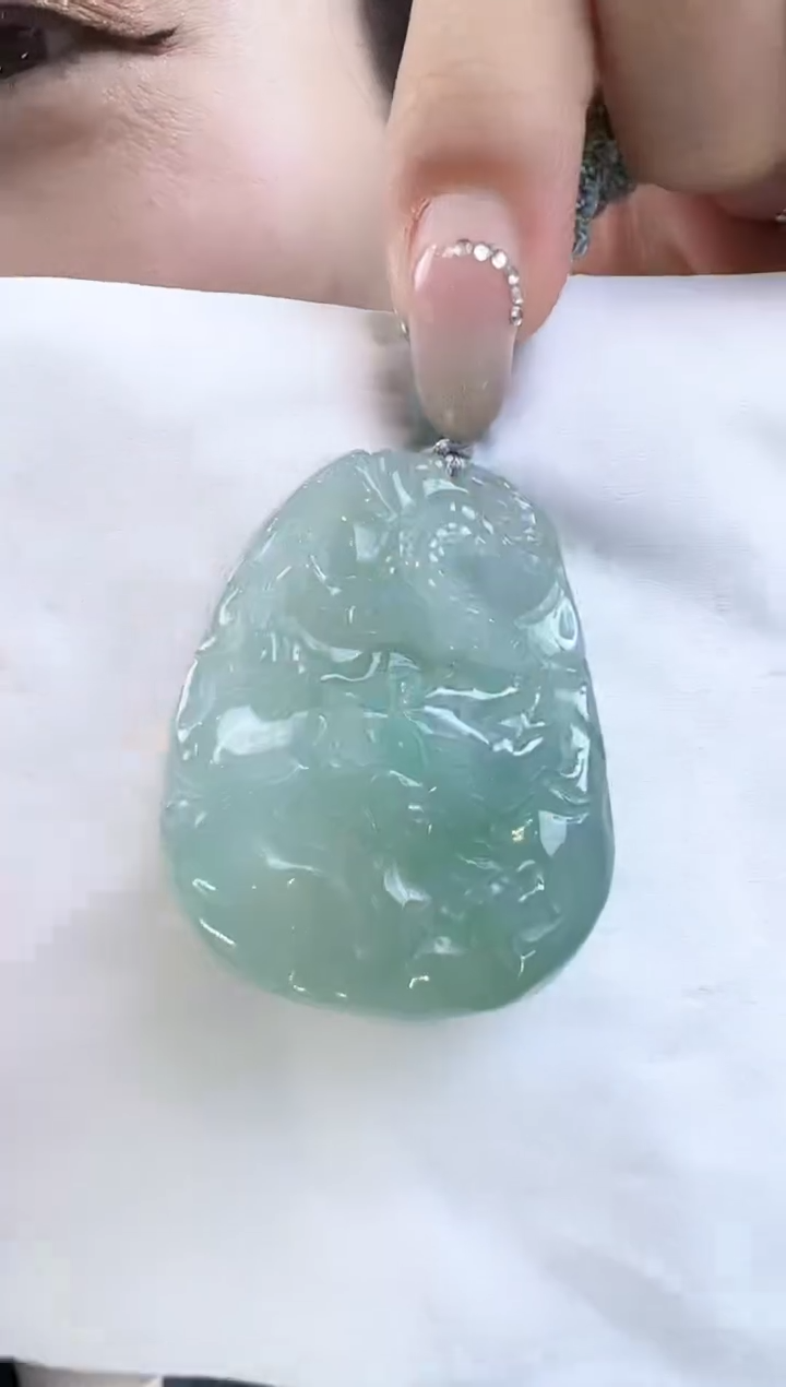 吊坠(不含链)未镶嵌翡翠龙牌（送绳）