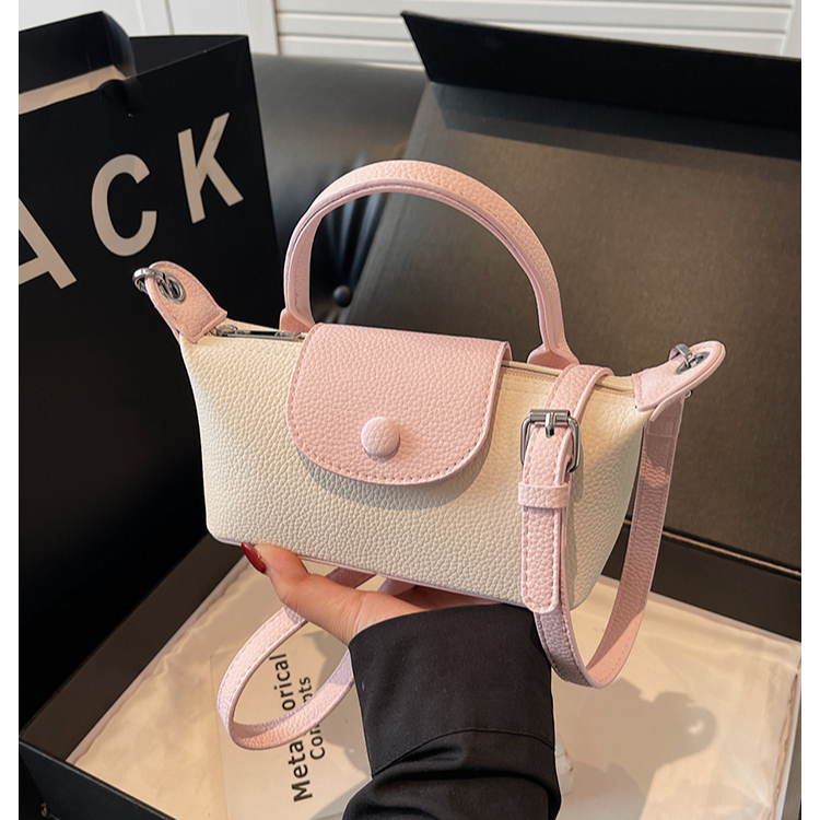 时尚高级质感复古手提包2025流行爆款经典饺子包百搭单肩斜挎包 