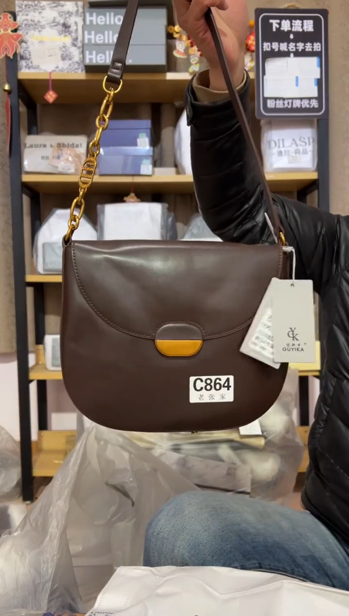小牛剖层皮革老张家女包864