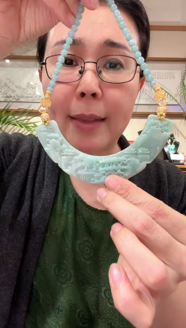 【闪购商品】翡翠颈饰未镶嵌国风