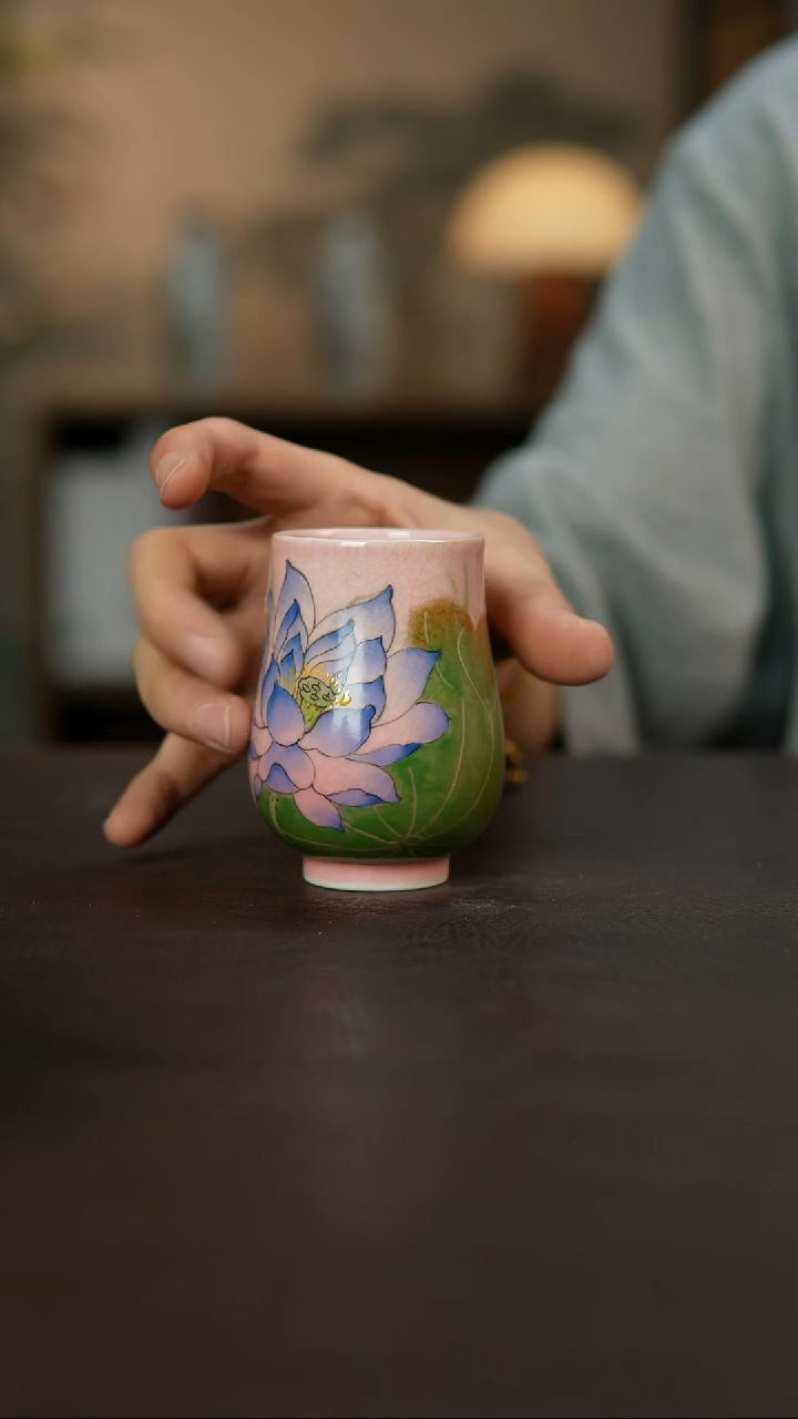 杯景德镇陶瓷杯碗柴烧瑕疵