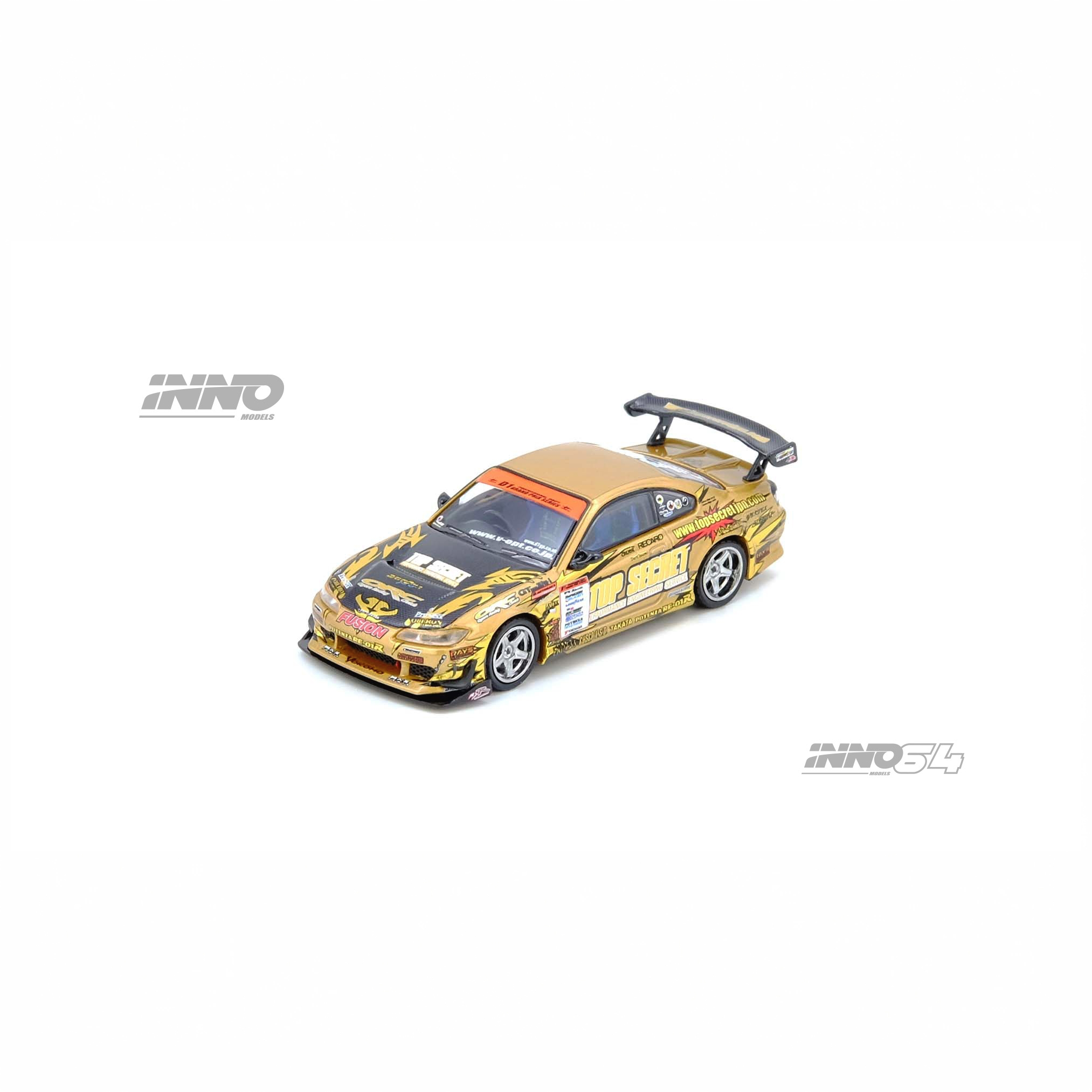 预售INNO 1:64 TOP SECRET Silvia (S15) 金色 IN64-S15TS-D104