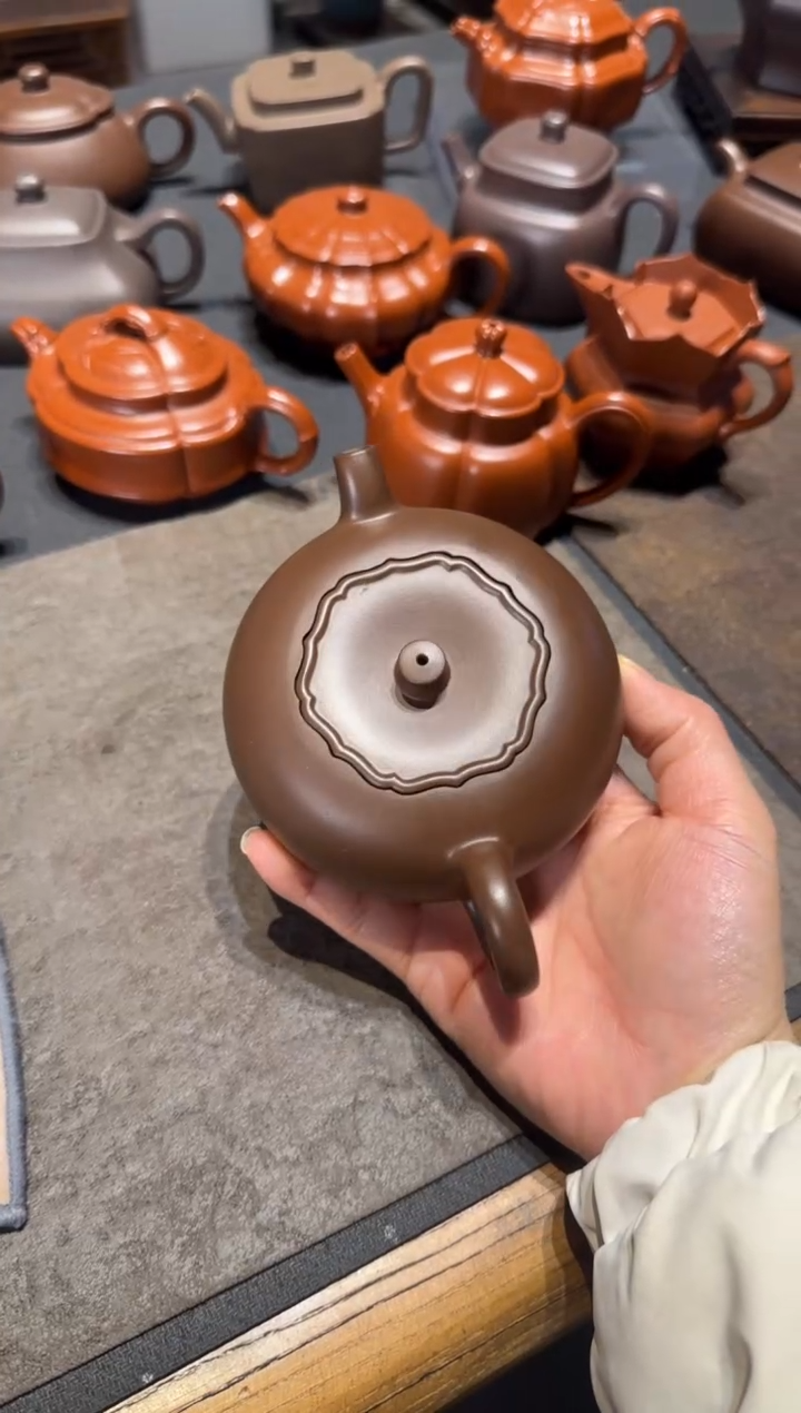 【闪购商品】紫砂茶壶柿柿如意