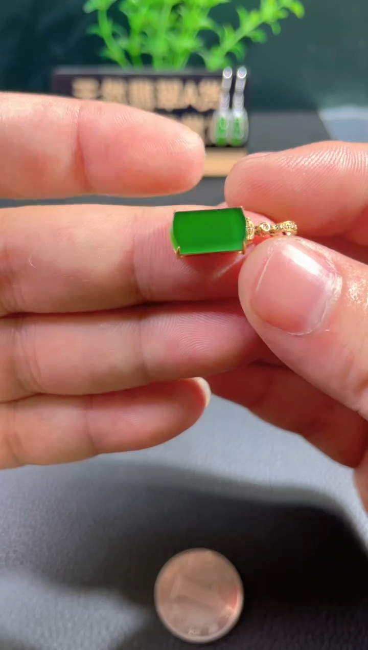 【闪购商品】翡翠颈饰18K金镶嵌翡翠