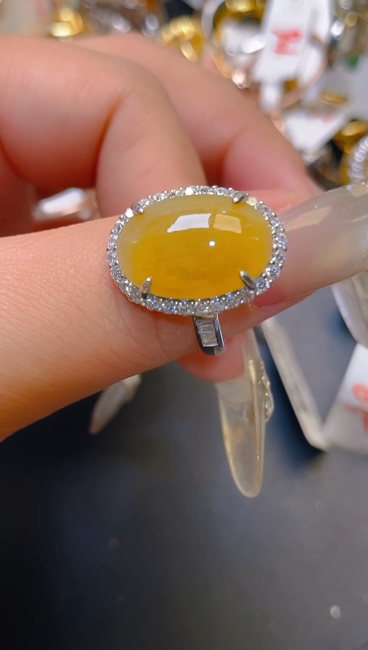 【闪购商品】翡翠耳饰银S925镶嵌天然A货翡翠1