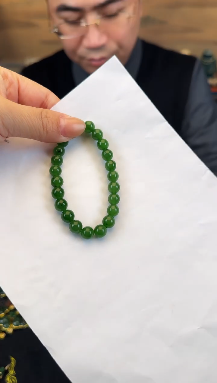 未镶嵌手链和田玉卡8
