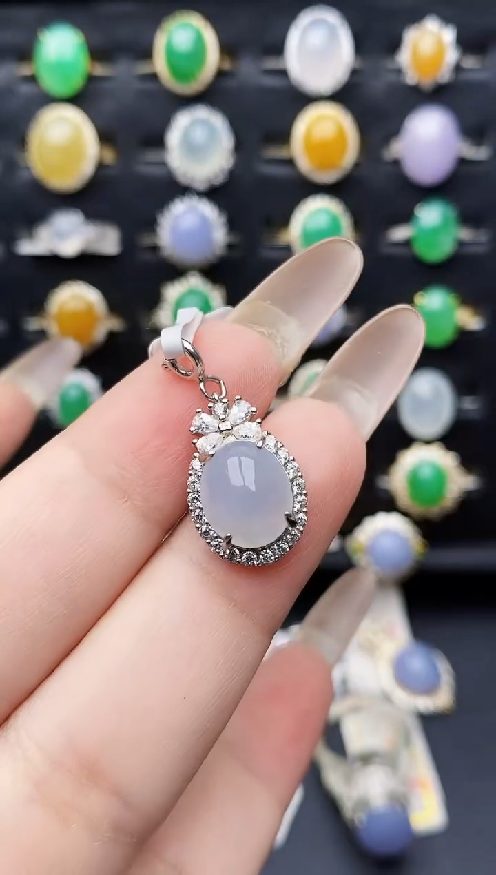 银S925镶嵌戒指翡翠1098