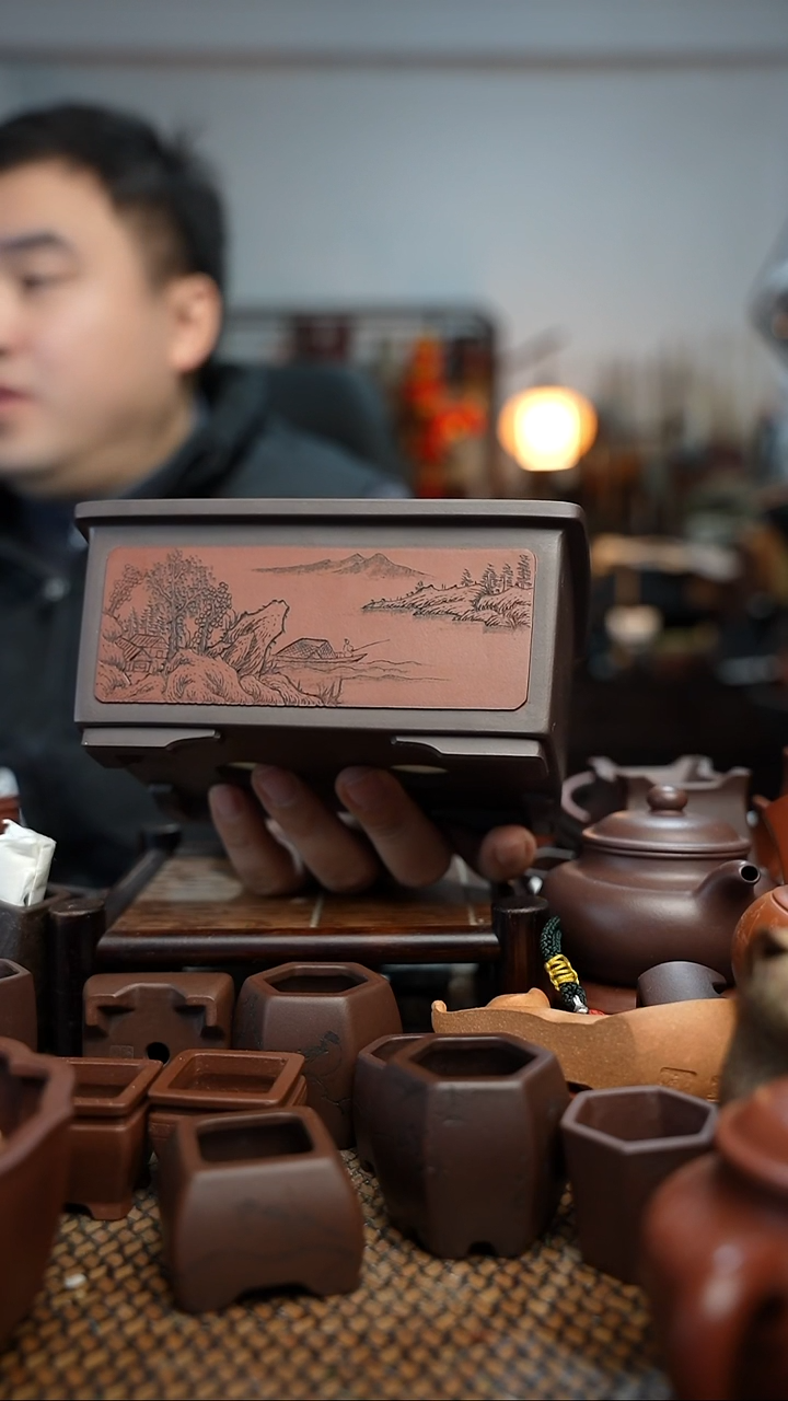 紫砂花盆Y*長木軒精品紫砂