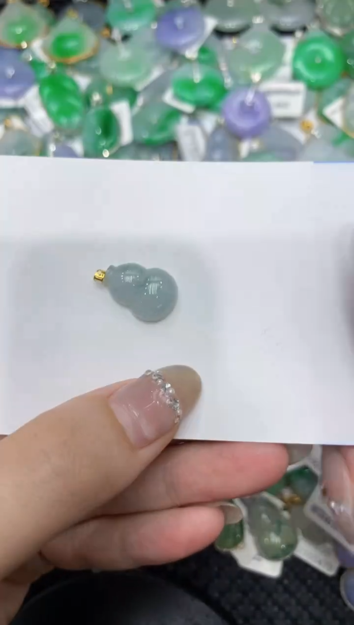 【闪购商品】翡翠颈饰18K金镶嵌222222222